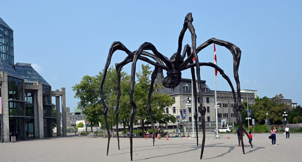 Ottawa spinne vor dem museum