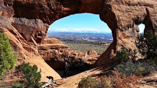 a window to the open desert.