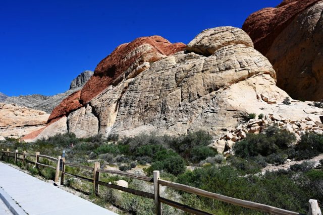 an outcrop of aztec sandstone