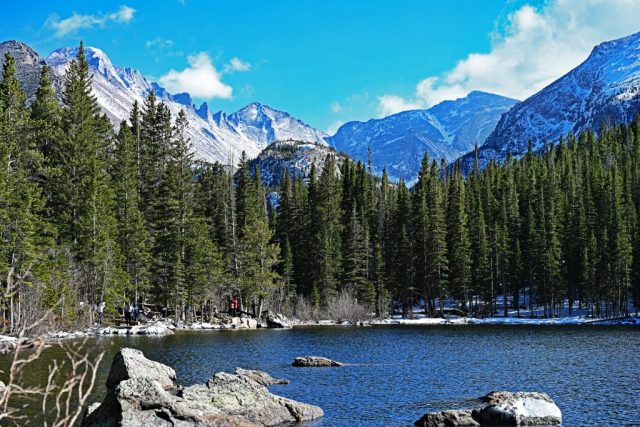 Der Otis Peak, Hallett Peak und der Flattop Mountain dsc 7442