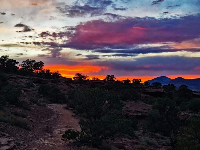 sunset over gooseneck