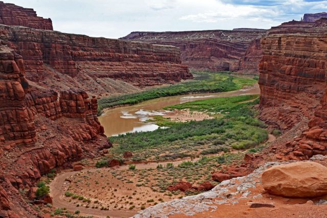 Die Schleife des Colorado River am Gooseneck Overlook nz7 9680